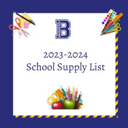 2023-2024 School Supply Lists